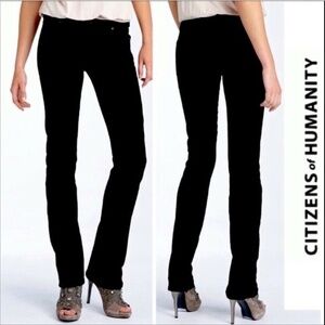 Citizens of Humanity Ava Stretch Low Waist Straight Leg Jean Black 30